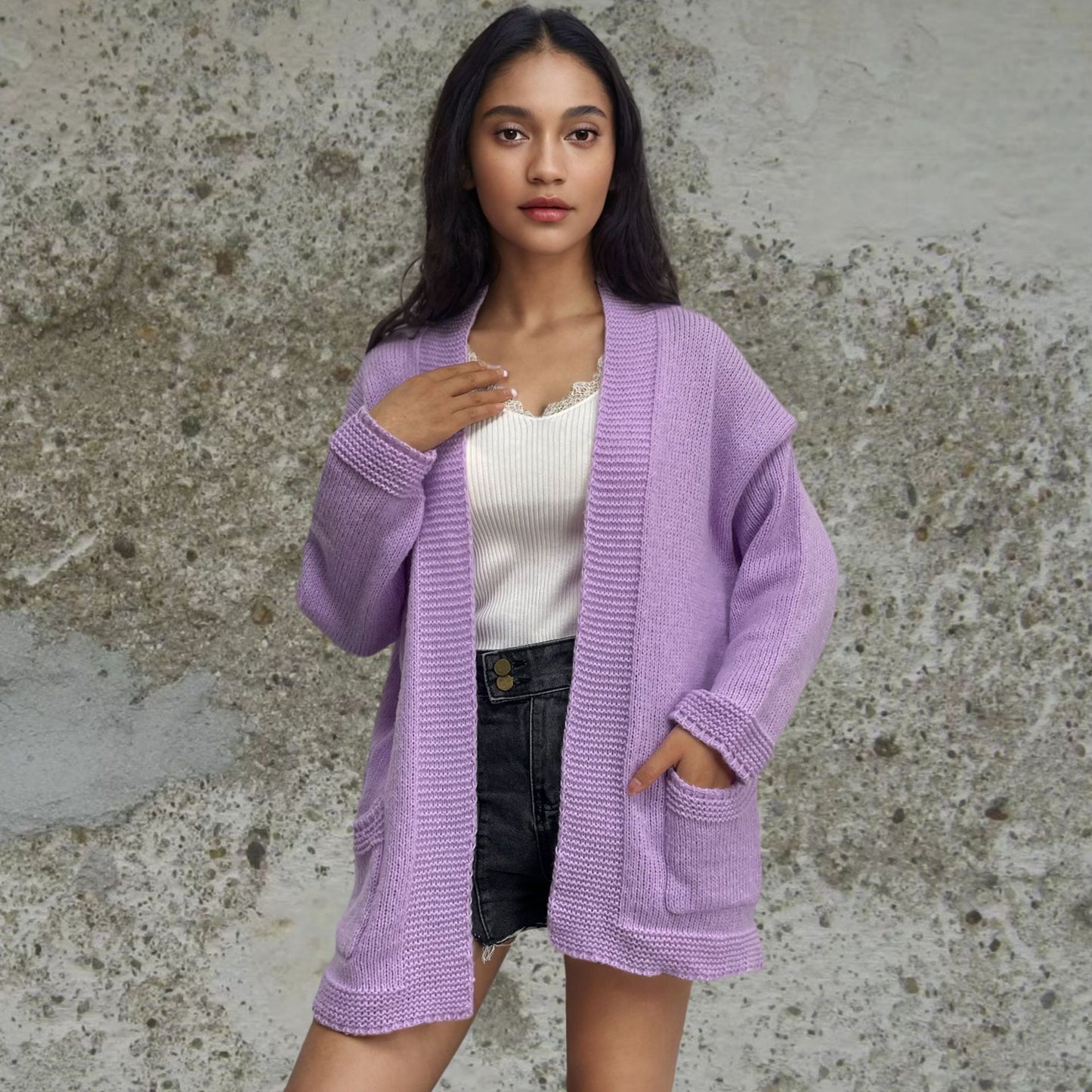 Damen strickjacke im lässigen Oversized-Stil Stalluxe