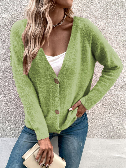 Damen Weicher Strickcardigan mit eleganten Knopfdetails und lässigem Schnitt Stalluxe