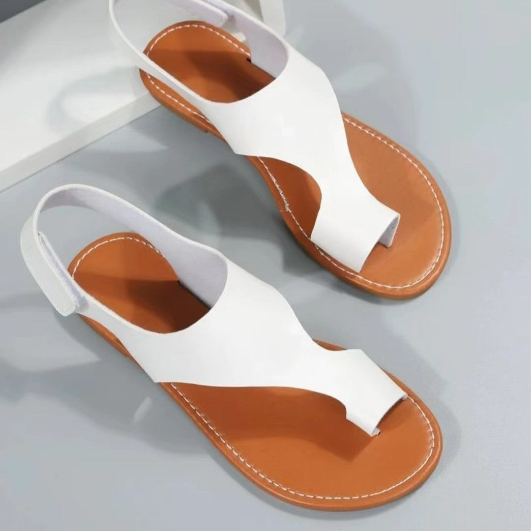 Damen Offene Riemensandalen mit komfortablem Fußbett und flexiblem Riemendesign Stalluxe