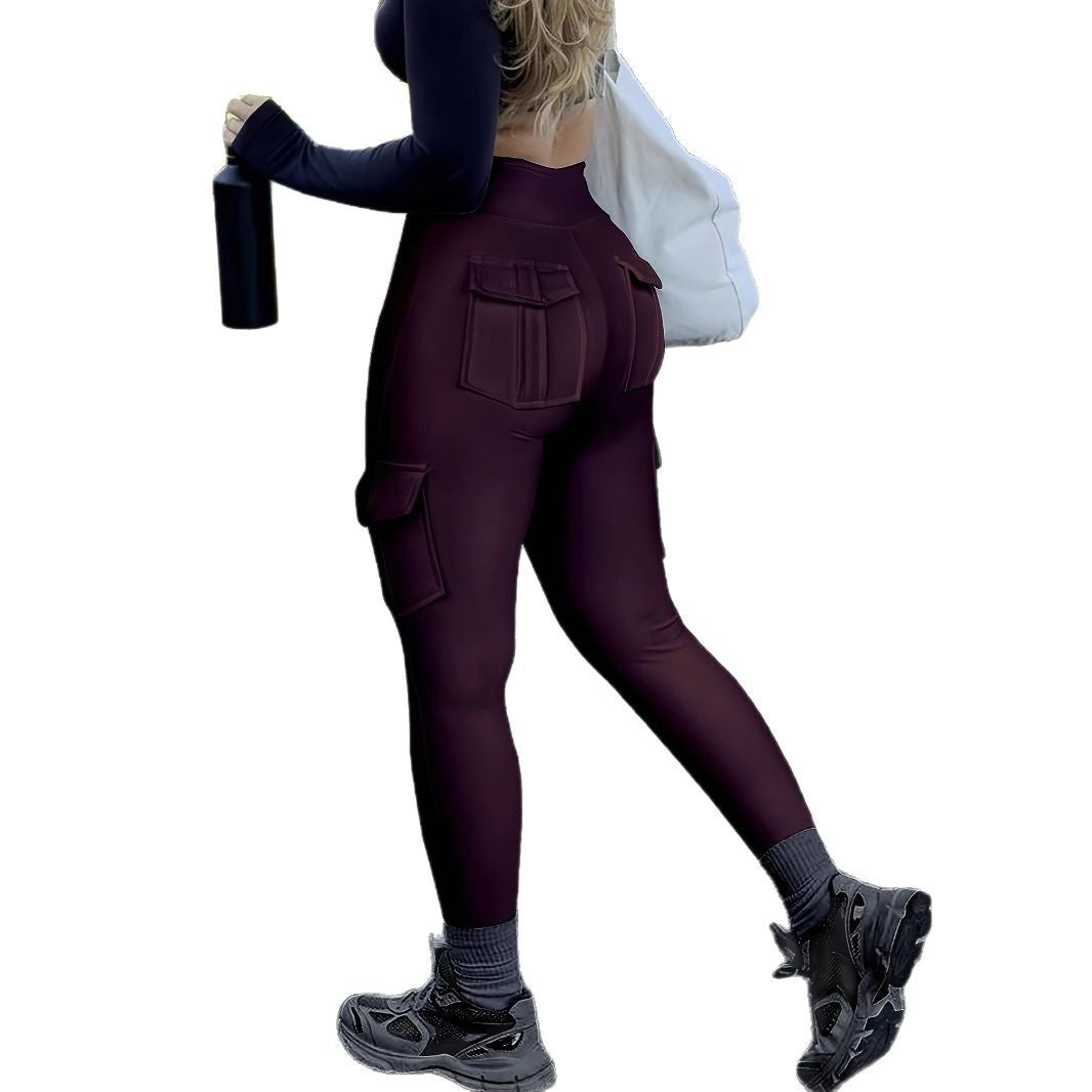 Damen Sportliche Leggings mit praktischen Cargo-Taschen Stalluxe