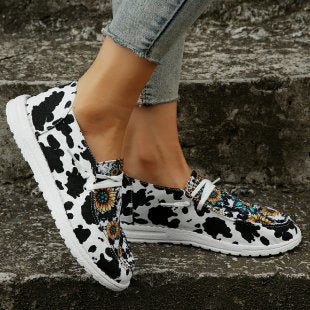 Damen Freizeit-Schuhe mit buntem Druckdesign Stalluxe
