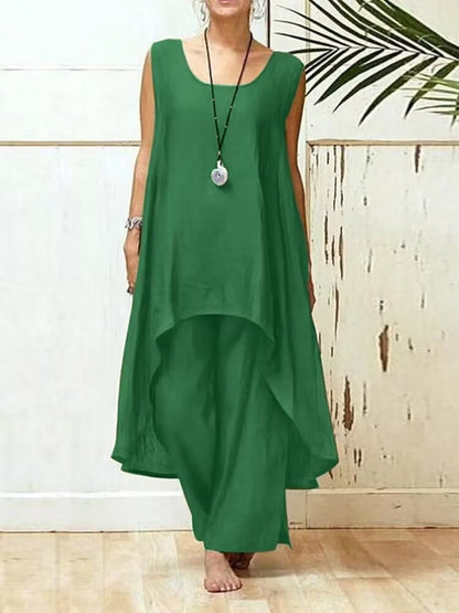 Women's Flowy Tunic Maxi Jumpsuit Stalluxe