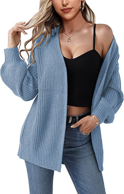 Damen Lässiger Strickcardigan mit beeindruckendem strukturiertem Design und lässigem Schnitt Stalluxe