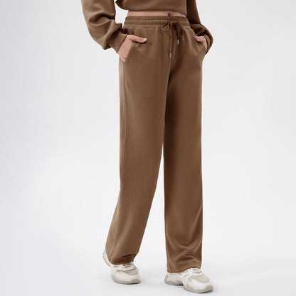 Damen Bequeme Jogginghose mit seitlichen Eingrifftaschen und verstellbarem Bund Stalluxe