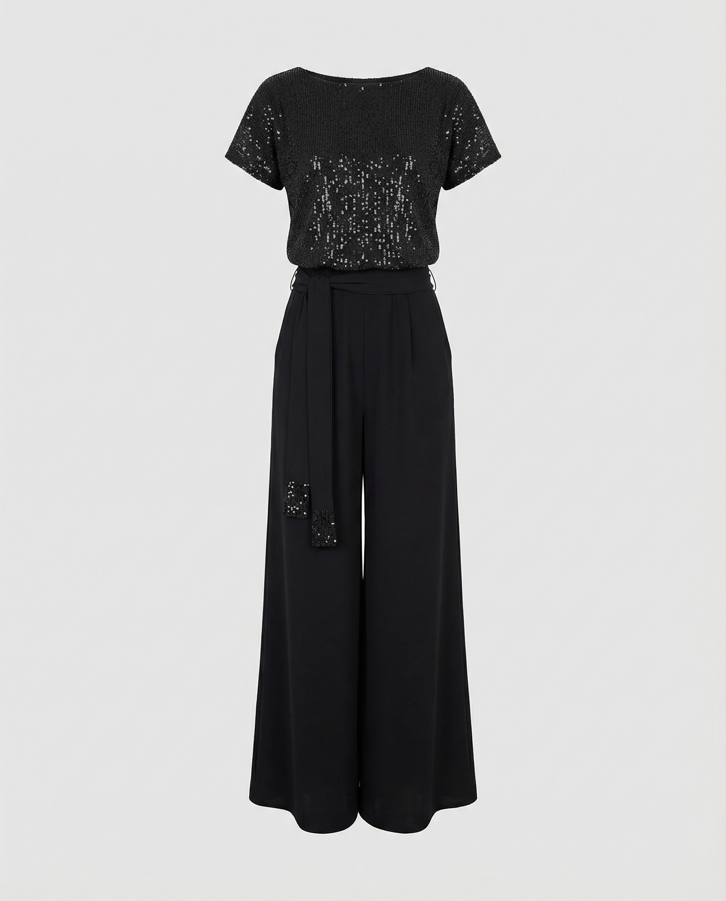 Stalluxe | Glitzer Jumpsuit Damen Elegant