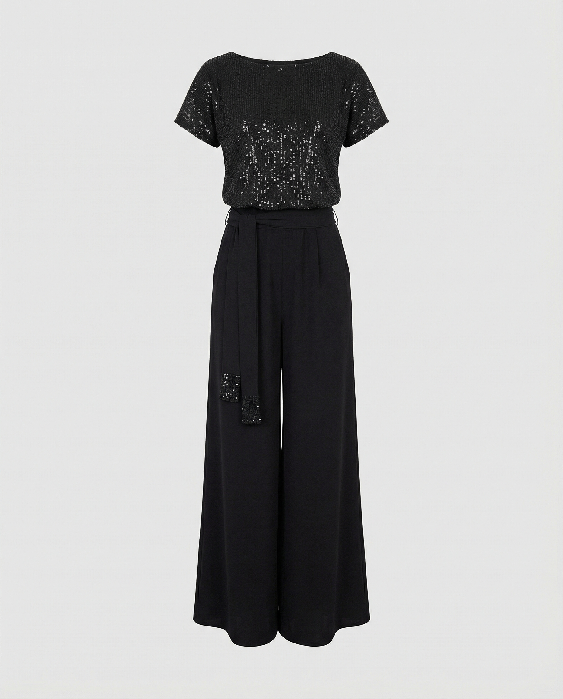 Stalluxe | Glitzer Jumpsuit Damen Elegant