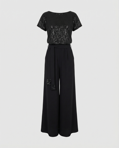 Stalluxe | Glitzer Jumpsuit Damen Elegant
