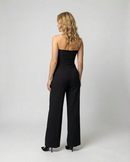 Stalluxe | Ärmelloser V-Ausschnitt Overall