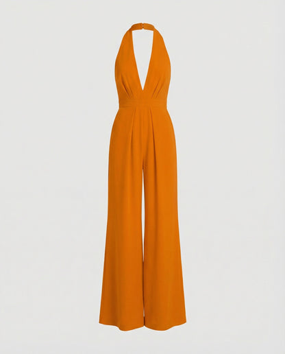 Stalluxe | Eleganter Damen Lang-Jumpsuit Orange