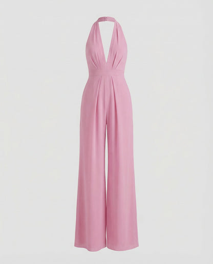 Stalluxe | Eleganter Damen Lang-Jumpsuit Rosa