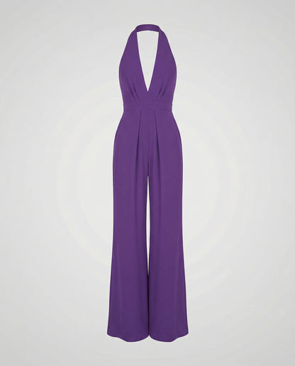 Stalluxe | Eleganter Damen Lang-Jumpsuit Lila
