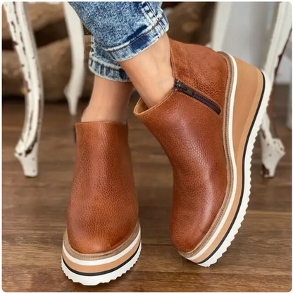 Stalluxe | Orthopädische Damen-Stiefeletten Braun