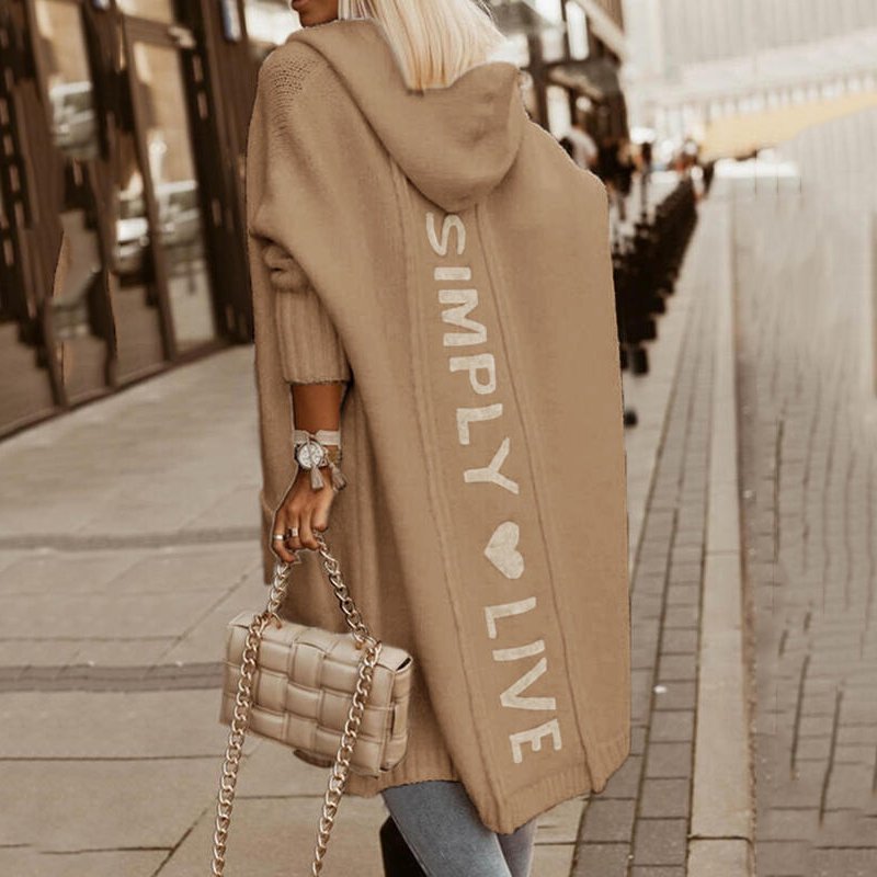 Stalluxe | Strickmantel Khaki