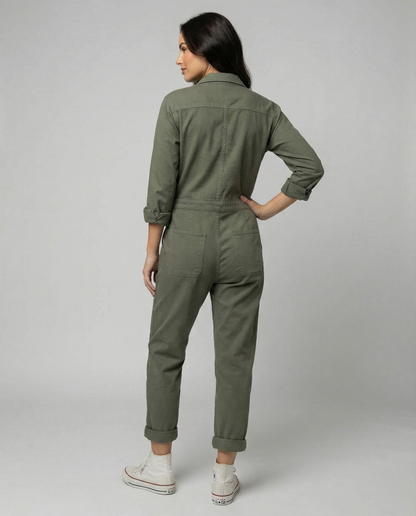 Stalluxe | Lässiger Utility Jumpsuit Damen